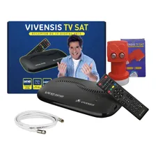 Kit Receptor De Tv Vivensis Sat Hd + Lnbf Duplo+ Cabo Foto mini 1