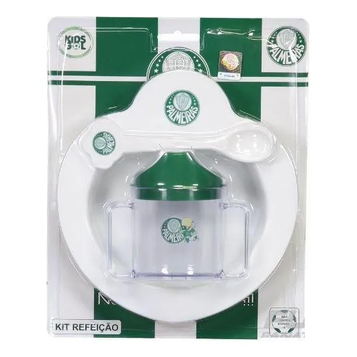 Kit Refeição Bebê Do Palmeiras 4 Pçs Kids Gol Foto 1