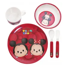Kit Refeição Infantil Mickey E Minnie Vermelho Tsum Tsu Foto mini  3