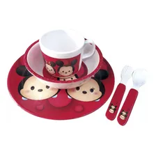 Kit Refeição Infantil Mickey E Minnie Vermelho Tsum Tsu Foto  mini 1