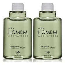 Kit Refil Desodorante Corporal Natura Homem Aromáticos 100ml Foto  mini 1