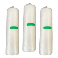 Kit Refil Sacos Para Seladora À Vácuo 3 Rolos 20cm X 5m Cor Transparente Foto mini 1