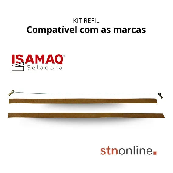 Kit Refil Sela E Corta 60cm Teflon E Fio Niquel De Seladora Foto 1