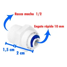 Kit Registro 3/8 Filtro Purificador Compativel Soft Everest Foto mini 3