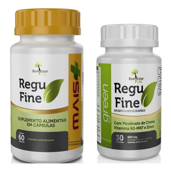 Kit Regu Fine Maxx + Regu Fine Green, Bem Estar Life Foto 1