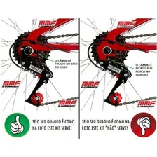 Kit Relação 21v Bike Trocador Cambio Corrente Catraca Coroa Foto mini  2