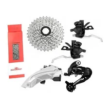 Kit Relação Sunrace 24v Mtb 3x8 Cambios K7 Corrente Passador Foto mini 1