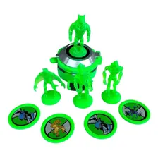 Kit Rel贸gio Ben 10 Omnitrix Lan莽ador De Discos Foto mini 4