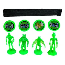 Kit Rel贸gio Ben 10 Omnitrix Lan莽ador De Discos Foto mini 3