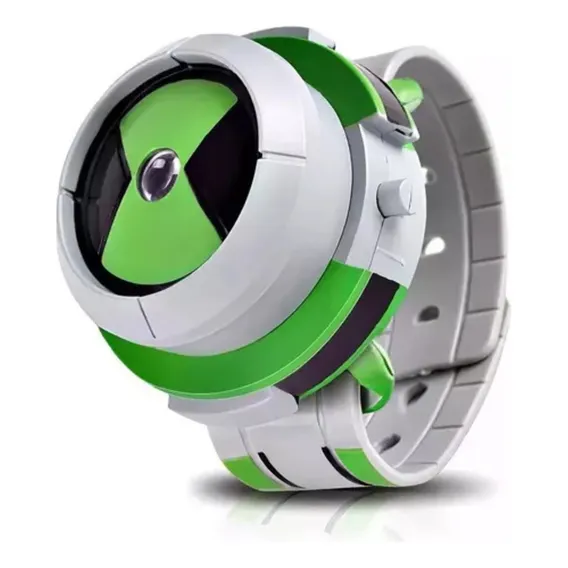Kit Rel贸gio Ben 10 Omnitrix Luzes Discos E Projecao Cor Ben10 Foto 1