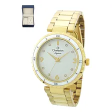 Kit Rel贸gio Champion Feminino Dourado Colar e Brincos Luxo Cn25270w Foto mini 1