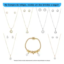 Kit Rel贸gio Feminino Anal贸gico Prata Condor Foto mini 3