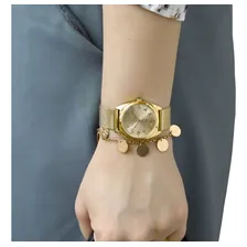 Kit Relogio Lince Feminino Dourado + Porta Joia Foto mini 4