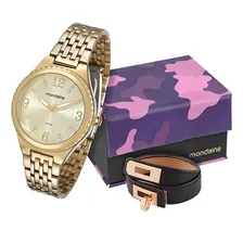 Kit Relógio Mondaine Feminino Com Pulseira 94676lpmvde1k2 Foto  mini 1