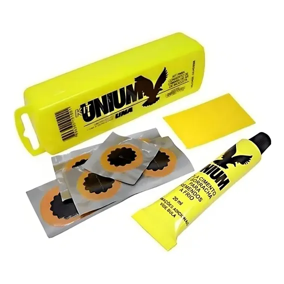 Kit Remendo P/ Câmara De Ar De Bicicleta Una Unium A Frio 6u Foto 1