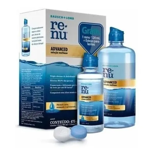 Kit Renu Advanced Solução De Limpeza P/ Lente Contato 475 Foto 1