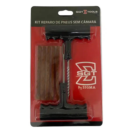 Kit Reparo Conserto Pneu Carro Moto Sem Camara Sigma Foto 1