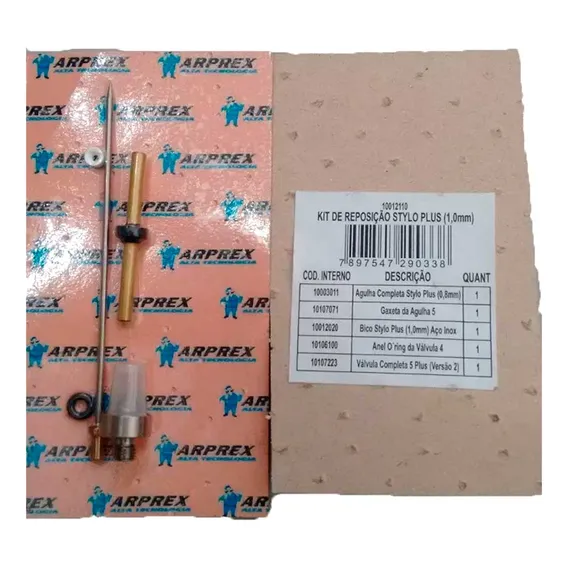Kit Reparo Da Pistola Arprex Stylo Plus Bico 1.0 Mm Foto 1
