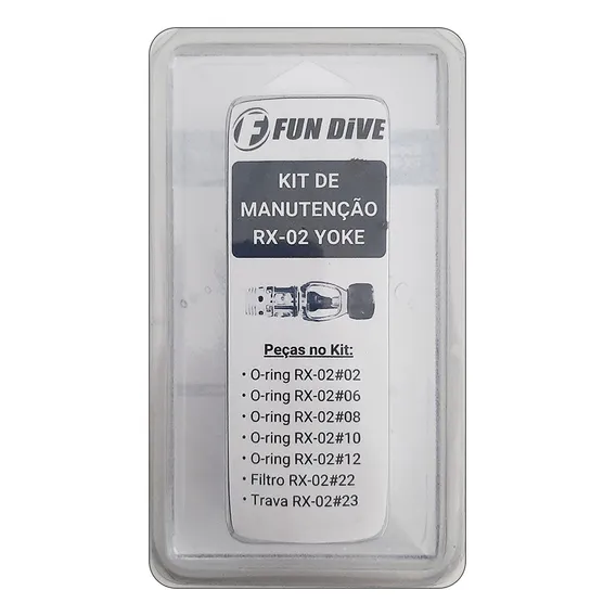 Kit Reparo De Regulador Ar Para Mergulho Rx-02 Yoke Fun Dive Cor Preto Foto 1