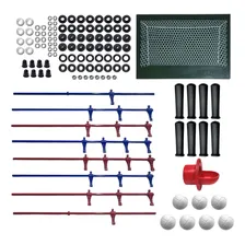 Kit Reparo Embutido Completo C/ Varão + Gol Pebolim / Totó Mesa de pebolim Vermelho Foto mini 1
