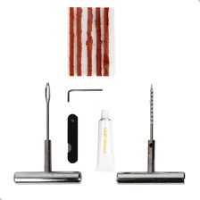 Kit Reparo Pneu 10 Pç Carro Moto Cola Escariador Aplicador Foto mini  2