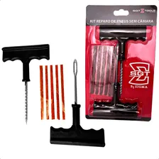 Kit Reparo Remendo Para Pneus Sem Camara Carro Moto Foto mini 1