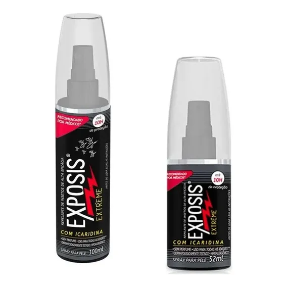 Kit Repelente Exposis Extrême 100ml + Exposis Portátil 52ml Foto 1