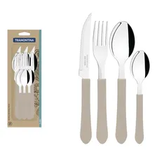 Kit Restaurante 12 Talheres Tramontina Leme Cor Cinza Foto  mini 1
