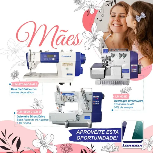 Kit- Reta,overlock,galoneira,lanmax Direc Drive-110v Foto 1