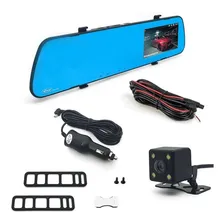 Kit Retrovisor Camera Ré + Sensor Estacionamento Branco 18mm Foto mini 4