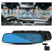 Kit Retrovisor Câmera De Ré Frontal C/gravação Automotiva Ré Foto mini 1