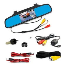 Kit Retrovisor Com Câmera De Ré Visor Espelho Tela Lcd Foto mini 2