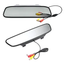 Kit Retrovisor Lcd Camera De Ré Sensor 8 Pontos Branco Foto mini 2