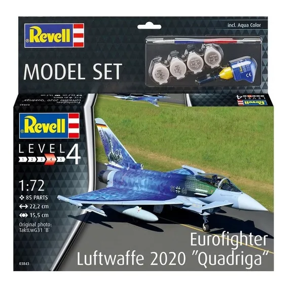 Kit Revell Model Set Luftwaffe Quadriga 1/72 Completo 63843 Foto 1