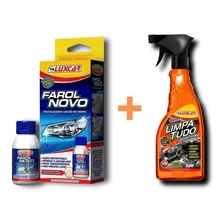 Kit Revitalizador Farol + Limpa Tudo Interno Carro Cor Incolor Foto mini 1