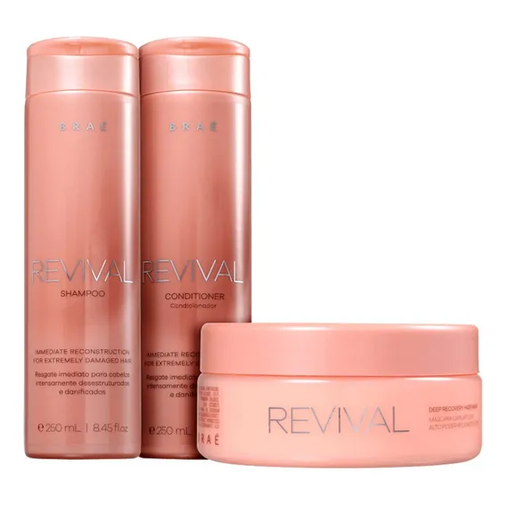 Kit Revival Shampoo, Condicionador E Mascara Capilar Foto 1