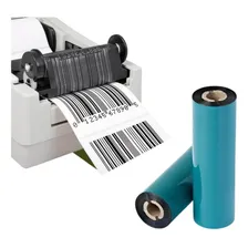 Kit Ribbon De Cera Para Impressora Térmica 110mmx74m 05un Foto mini 3