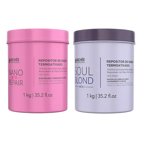 Kit Richée Nano Botox y Soul Blonde De Soul Blond 2 unidades de 1 Kg Foto 1