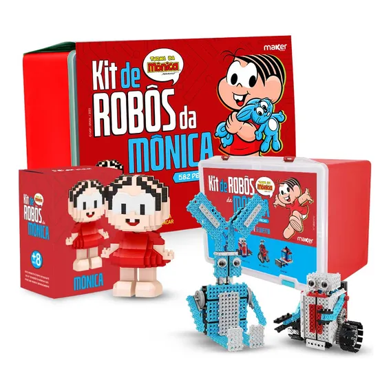 Kit Rob贸tica Educacional Stem Turma Da M么nica 12 Em 1 Foto 1
