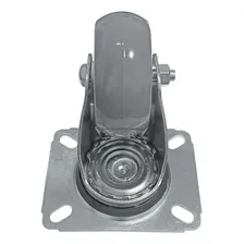 Kit RodÃzio 312 Placa Giratório Com Freio - 2 Un Schioppa Rodas Cinza Foto mini 4