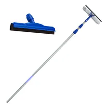 Kit Rodo Limpa Vidros Cabo Extensor 7,5 Mts Com Rodo Extra Foto mini 1