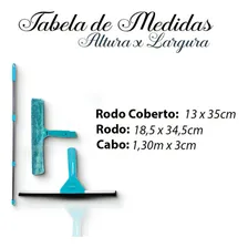 Kit Rodo Mop Flat Mop Limpa Vidros Esfregão Limpeza Foto mini 2