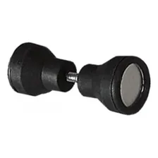 Kit Roldana P/ Box Banheiro AcrÃlico 4 Roldanas 2 Puxadores Cor Preto Foto mini 3