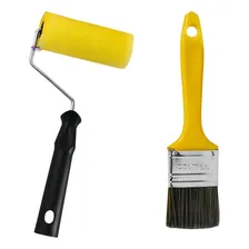 Kit Rolinho Para Pintura 9cm E Trincha 2 Compel Rolo E Pincel Foto mini 1