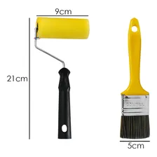 Kit Rolinho Para Pintura 9cm E Trincha 2 Compel Rolo E Pincel Foto mini 2