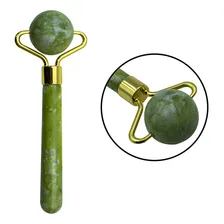 Kit Rolo E Mini Rolo Massageador Facial + Pedra Jade Gua Sha Foto mini 4