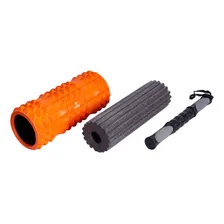 Kit Rolo Massagem 33cm T226, Pilates e Yoga, laranja - Acte Foto mini 4
