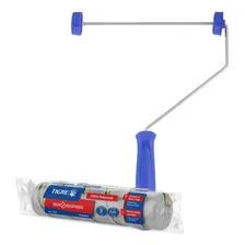 Kit Rolo Para Pintura Anti Respingo 23cm Com Suporte Tigre Foto mini 2