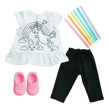 Kit Roupa Boneca American Girl - Colorir Unic贸rnio Foto mini 1