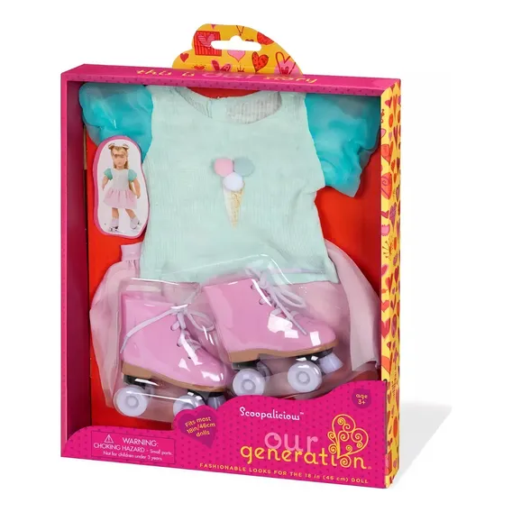 Kit Roupa Scoopalicious Our Generation Roupa De Boneca Foto 1